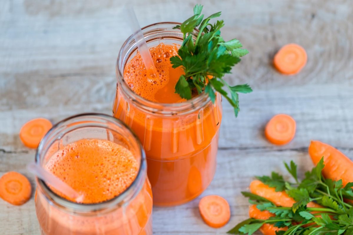 Nước ép cà rốt, dứa và chanh leo giúp chống lão hóa da hiệu quả1